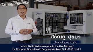 Live Demo Compact Bagging Machine  CHRONOS OML1060 [upl. by Rupert]