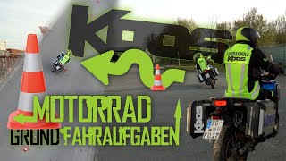 Grundfahraufgaben Motorrad  Klasse A  A1  A2  Aufstieg  AM  Prüfungswissen für Fahrschüler [upl. by Taub]