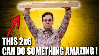 I discovered an AMAZING 2x6 trick for woodworkers [upl. by Ardeahp793]