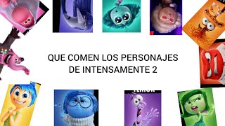 Que Comen los personajes de Intensamente 2 kikiypanda humor [upl. by Clovah]