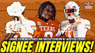 Justus Terry Jaime Ffrench amp Daylan McCutcheon on WHY They Chose Texas  Longhorns Football [upl. by Layor]