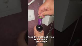 How to open a bottle of wine using a Leatherman [upl. by Ekenna]