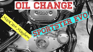 2000 Harley Davidson Sportster 1200 S oil Change [upl. by Glanti718]