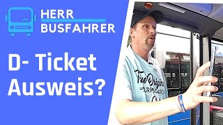 Deutschlandticket Personalausweis Kontrolle herrbusfahrer [upl. by Mini]