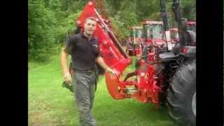 How to remove a backhoe from a Mahindra Tractor [upl. by Dorfman382]