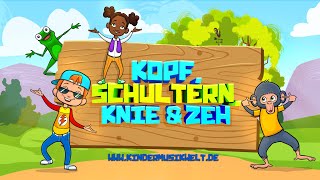 Kopf Schulter Knie und Zeh  Kinderlied zum Mitsingen amp Tanzen  Kindermusikwelt [upl. by Ingrim]