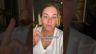 🍾 Oily Skin Foundation Routine oilyskin oilyskinfoundation easymakeup oilyskintips mattemakeup [upl. by Horgan]