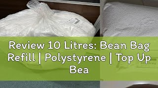 Review 10 Litres Bean Bag Refill  Polystyrene  Top Up Bean Bags  Singapore [upl. by Meeka]