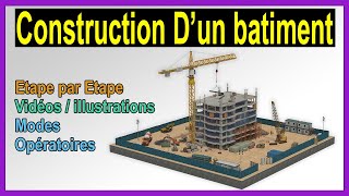 Les étapes et modes opératoires de construction dun bâtiment en Béton armé [upl. by Rumney922]