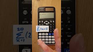 Find the Sum of an Arithmetic Series on the Casio FX991EX Classwiz Calculator  A2 maths [upl. by Dosi645]