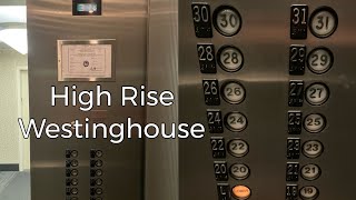 1983 Westinghouse High Rise Elevators  One Cleveland Center  Cleveland OH [upl. by Airotahs]