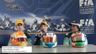 CiKFiA Academy Trophy  Val dArgenton  Podium and Press Conference [upl. by Un]