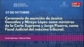 Ceremonia de asunción de ministras de la Corte Suprema y el Fiscal Judicial del máximo tribunal [upl. by Orvil]