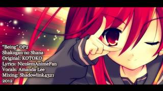 ENGLISH quotBeingquot Shakugan no Shana Feat Amanda Lee [upl. by Treulich]