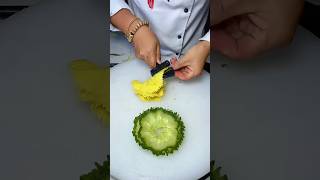 Learn How To Make Beautiful Flower 🌺 with vegetables shorts [upl. by Frances]