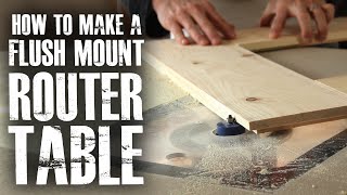 Make a Flush Mount Router Station [upl. by Lydell]