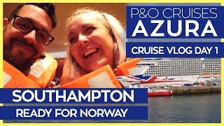 PampO Azura  Breakfast in Southampton Boarding the Ship amp Sail Away  PampO Cruises Vlog Day 01 [upl. by Yesrod]