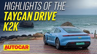 Highlights of the Porsche Taycan Kashmir to Kanyakumari Drive  Feature  Autocar India [upl. by Kaufmann]