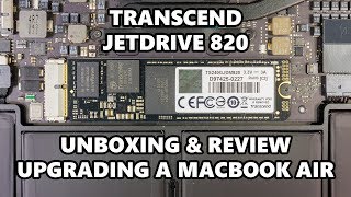 Unboxing amp Review Transcend JetDrive 820  Upgrading A MacBook Air [upl. by Ennylcaj]