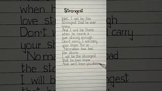 alan walker strongest lyrics alanwalker strongest lyrics [upl. by Weinman]