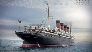 RMS Mauretania in colour [upl. by Kreiker]