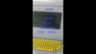 how I boot stoll knitting machine بوت 4336 [upl. by Yanetruoc668]