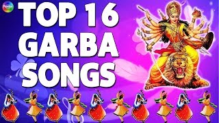 Top 16 Navratri Garba Gujarati Non stop  Slow Garba Songs  Gujarati Garba Songs 2016 [upl. by Enilhtak96]