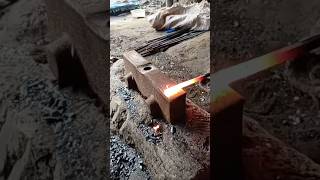 Half round Axe forging process  short video [upl. by Luce]