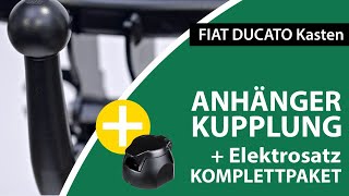 Anhängerkupplung abnehmbar FIAT DUCATO Kasten  Brink Komplettsatz  Montage von Rameder [upl. by Ayik711]