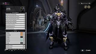 warframe LAVOS 4th skin fashionframe with details [upl. by Nilpik]