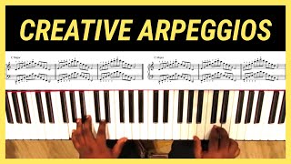 TWO HANDED Piano Arpeggios with Melody [upl. by Desirae]