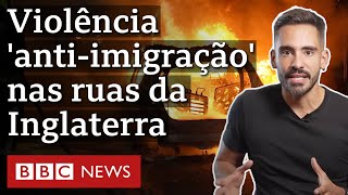 Protestos violentos da direita radical no Reino Unido o que está por trás [upl. by Atikam]