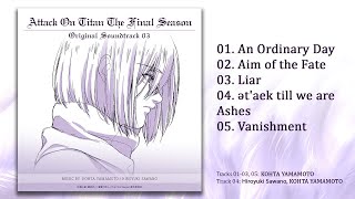 Attack on Titan THE FINAL CHAPTERS  FULL OST Season 4 Part 3 and 4 [upl. by Yrtsed]