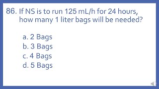 PTCB PTCE Practice Test Question 86   of IV Bags Needed Math Question Pharmacy Tech Test Prep [upl. by Esylla]