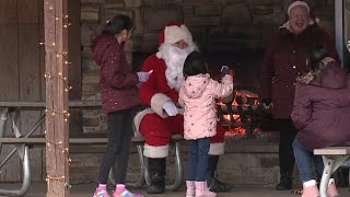 Santa Claus tours through South Abington [upl. by Annuaerb]