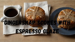 Irresistible Gingersnap Scones with Espresso Glaze  Easy Homemade Recipe gingersnap scones glaze [upl. by Bryce]