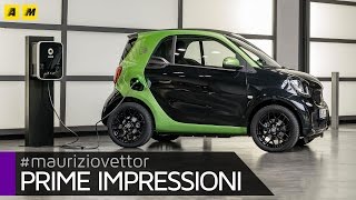 New Smart ForTwo e ForFour ED lelettrica più compatta al mondo  Primo test [upl. by Ilanos]