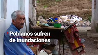 LA LLUVIA LOS AFECTÓ  Poblanos sufren estragos después del desbordamiento de una barranca [upl. by Reyaht]