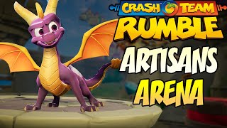 SPYROS FIRST MAP  Artisans Arena Gameplay Crash Team Rumble [upl. by Horst]