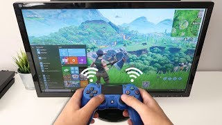 How to CONNECT PS4 CONTROLLER to PC WIRELESS Fortnite EASY METHOD [upl. by Kacey]