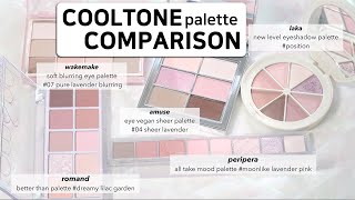 Similar cool tone eyeshadow palettes 🧐 Whats the difference  Cool tone palette comparison [upl. by Parhe]