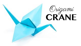 Easy Origami Crane Tutorial  Tsuru  Paper Kawaii [upl. by Samal]