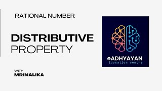 Distributive property of Rational Number [upl. by Wootten]