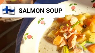 TRADITIONAL SALMON SOUP FROM FINLAND [upl. by Enimsaj]