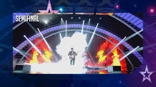 ¡Desastre Este guitarrista huye del escenario tras un error  Semifinal 3  Got Talent España 2018 [upl. by Shevlo582]