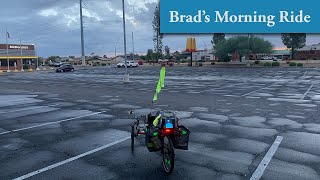 Early morning ride after the rain in October in suburban Phoenix on a recumbent trike [upl. by Ramah]