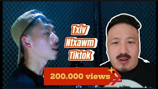 AKouTxiv Ntxawm Tiktok2023  Hmong rapper [upl. by Moreta]