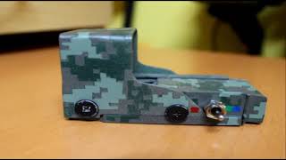 Homemade Holographic Sight 4 colour parallax [upl. by Nisay110]