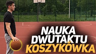 Nauka dwutaktu  Koszykówka  Rzut z biegu po kozłowaniu [upl. by Aimat106]