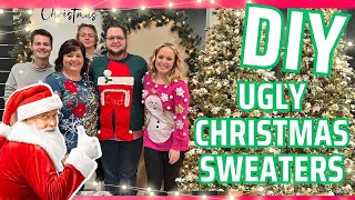 EASY 5 UGLY CHRISTMAS SWEATER DIY [upl. by Mosby132]